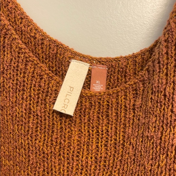 Pilcro Rust/Brown and Blue Sweater Tank - Picture 2 of 4